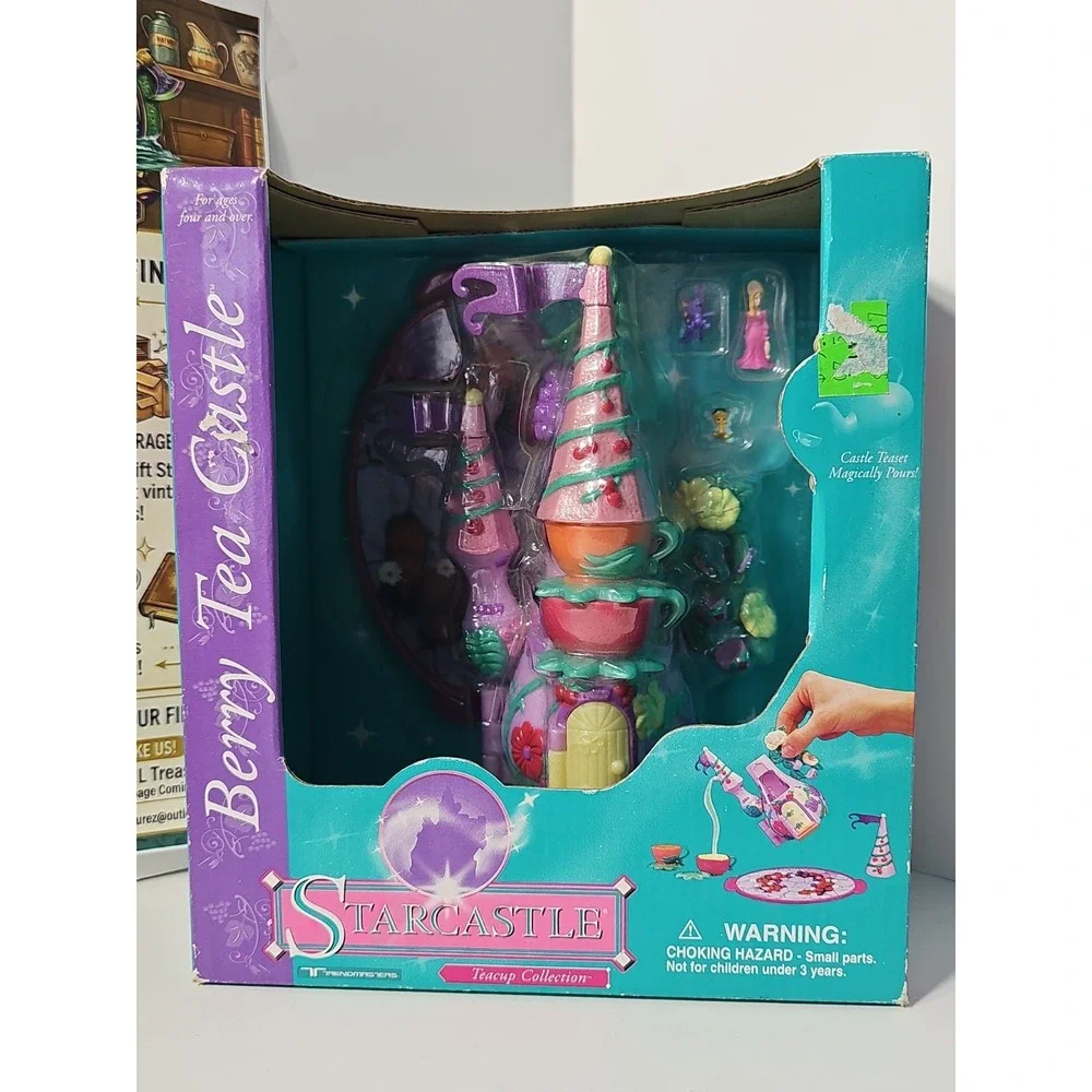 Trendmasters Starcastles Straw Berry Grape Fruit Tea Castle Polly Pocket New NIB
